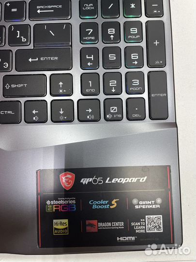 860593 Ноутбук MSI GP65 Leopard