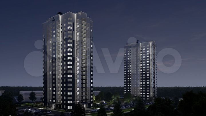 2-к. квартира, 59,6 м², 6/21 эт.