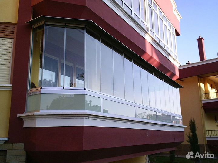 Безрамное остекление панорамное террас