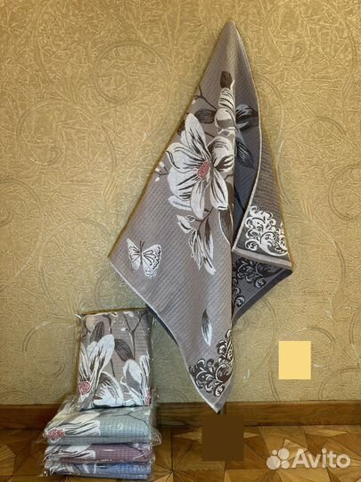 Полотенце банное хлопок стеганое двойное