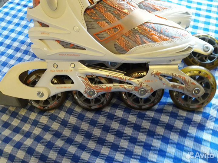 Коньки-ролики женские RE:Action, размер 38
