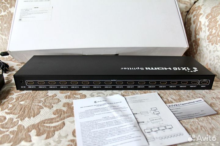 Hdmi сплиттер Invin DK1016 1x16 (Новый)
