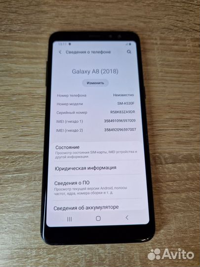 Samsung Galaxy A8 (2018), 4/32 ГБ
