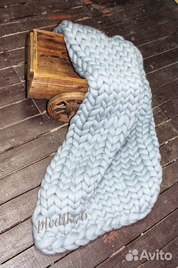 Плед из Толстой пряжи, подходит для фотосессии
