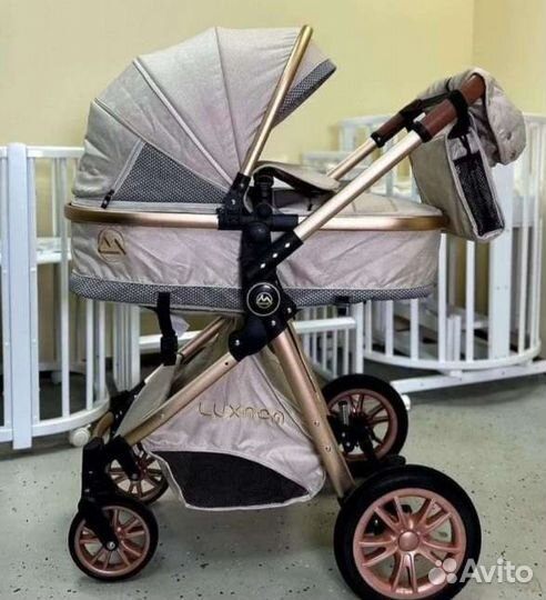 Коляска 2в1 /3в1 трансформер Новая (светлый)