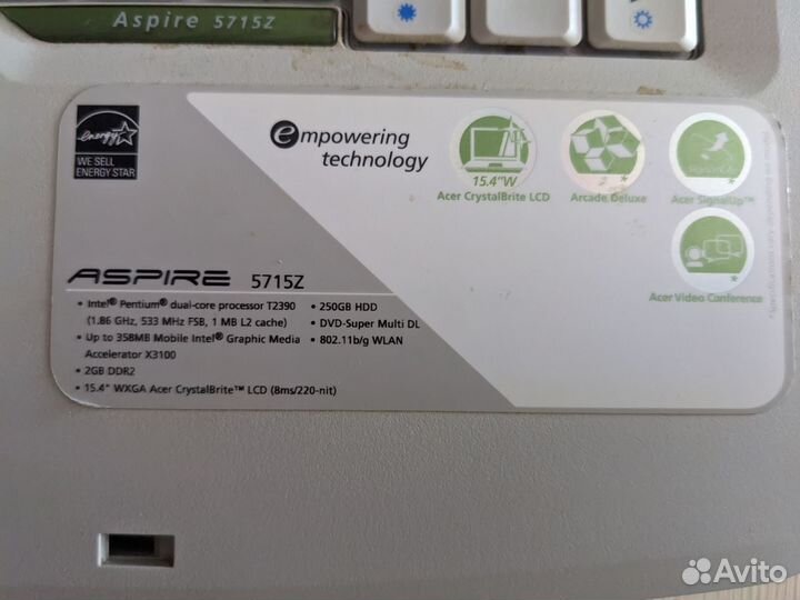 Ноутбук acer 5715Z