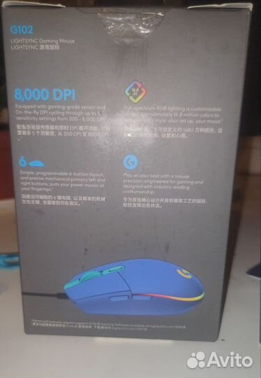 Игровая мышь logitech g102