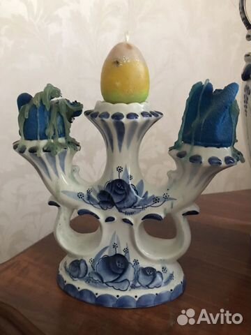 Гжель подсвечник