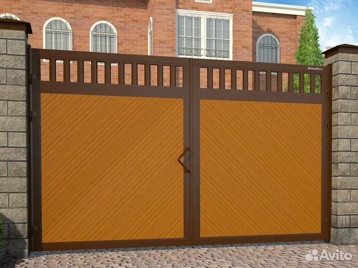 Распашные ворота Въездные ворота Уличные