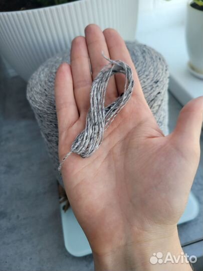 Итальянская пряжа на бобине твид