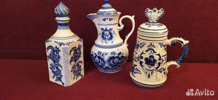 Фарфоровая посуда гжель