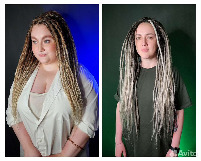 Натуральные дреды, де дреды, косы