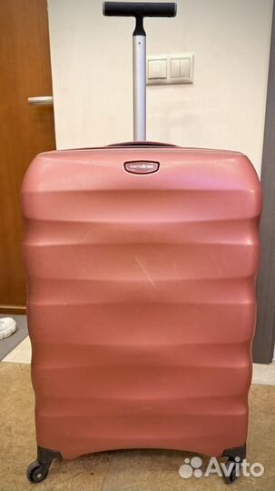 Чемодан samsonite L 75 см бордовый