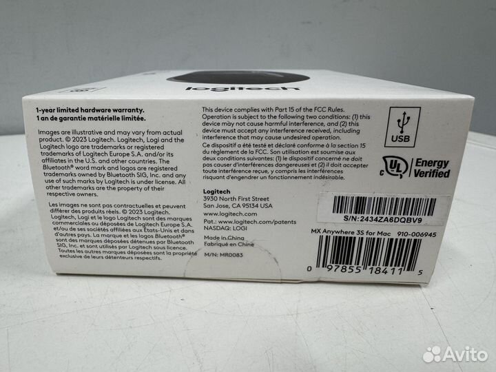 Новая Logitech MX Anywhere 3S for Mac