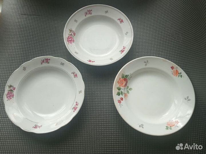 Тарелки СССР Дулево зик большие для первых блюд