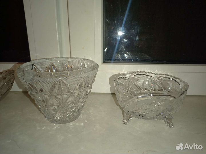 Советский хрусталь Салатники вазочки