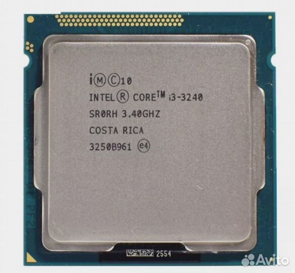 Процессор intel core i3 3240 3.4 ггц, сокет 1155