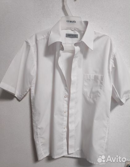 Белая рубашка для мальчика 158