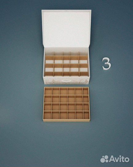 Коробка для хранения елочных игрушек №1 для шаров