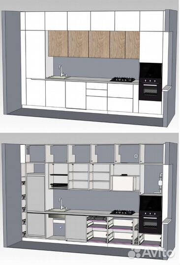 Проектирование, дизайн, деталировка мебели