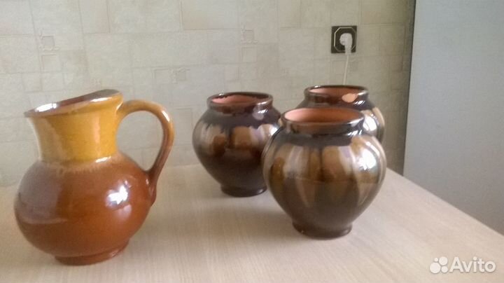 Горшочки для запекания, кувшин,пиалы