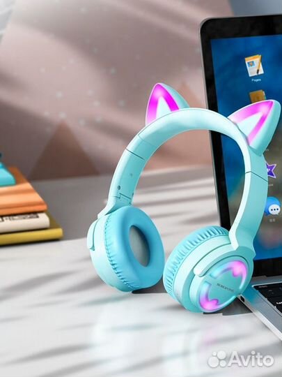 Наушники беспроводные накладные с ушками Borofone