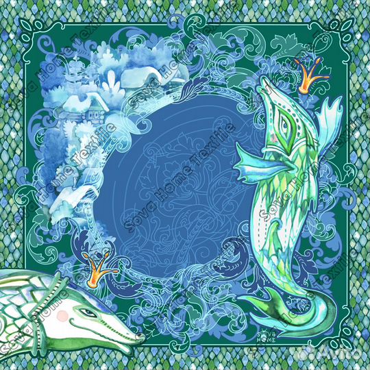 Шелковый платок 