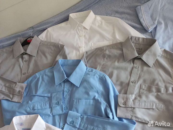 Рубашки школьные р 140-146 M&S, george