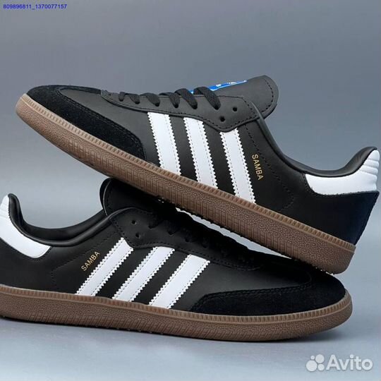 Кроссовки Adidas Samba Black (Арт.87270)