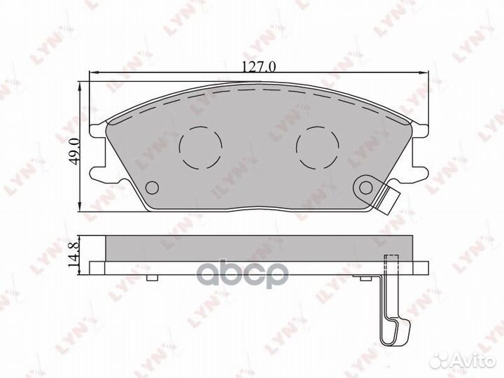 Колодки тормозные дисковые перед BD3601 LYN