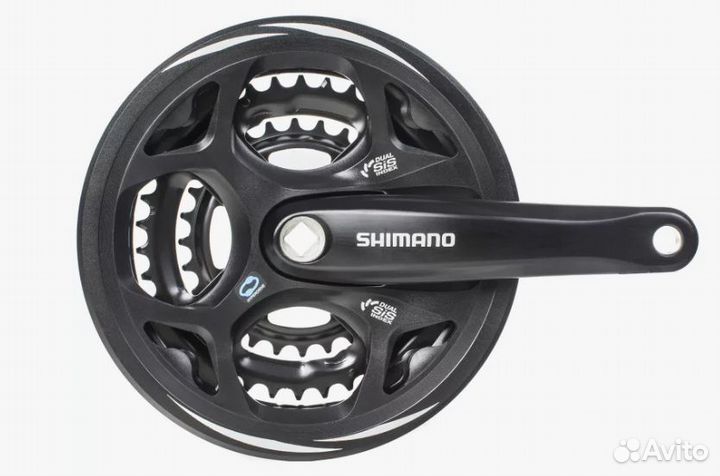 Систеиа Shimano Altus, М311,170мм, Кв., 42/32/22Т защ. черный