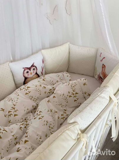 Бортики в детскую кроватку