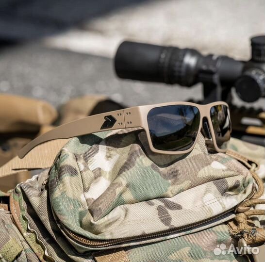 Очки Gatorz Delta Tan Cerakote Smoke w/Anti-Fog