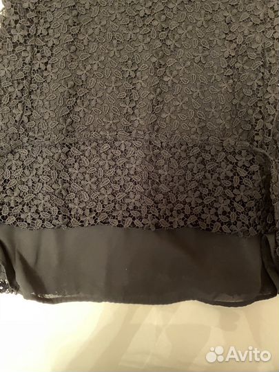 Новое кружевное коктейльное платье zara basic -L