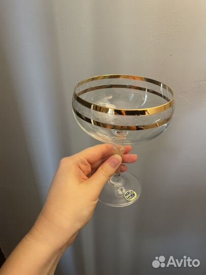 Бокалы для шампанского bohemia богемия бу