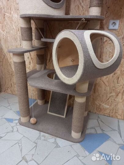 Комплекс, домик когтеточка для кошек, новый