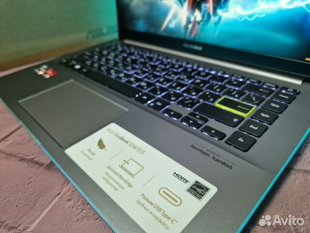 Ноутбук Asus Vivobook Ryzen 7 SSD IPS FullHD 14