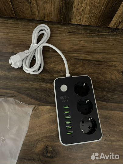 Сетевой фильтр с usb удлинитель бытовой 1.8м