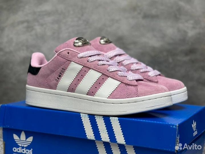 Кроссовки Adidas Campus Pink (36-40)