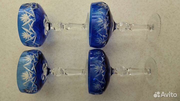 Бокалы шампанки-креманки немецкий хрусталь