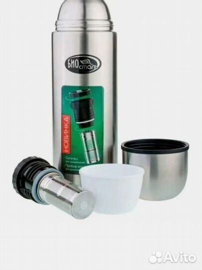 Термос Биосталь с ситечком 1 литр