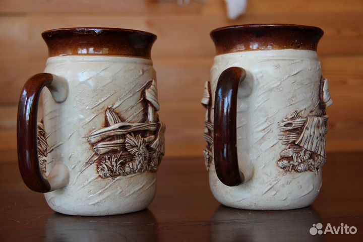 Пивная кружка 1 литр, Славянская керамика