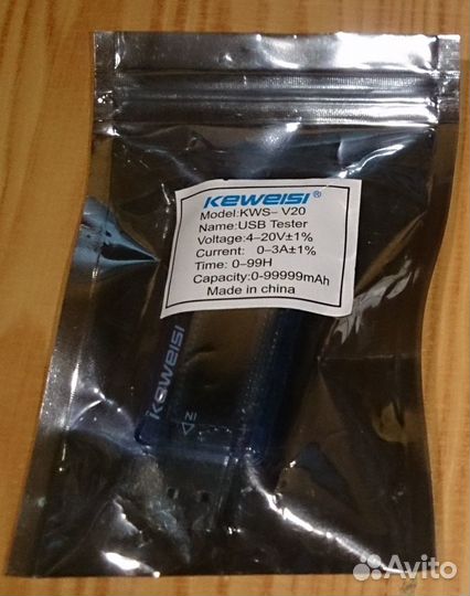 USB тестер Keweisi KWS-V20