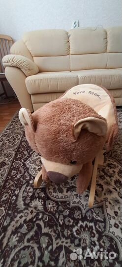 Детские игрушки, качалка Мишка