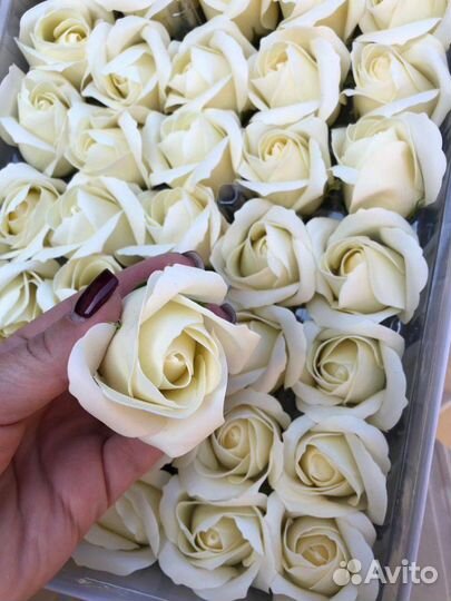 Розы из мыла