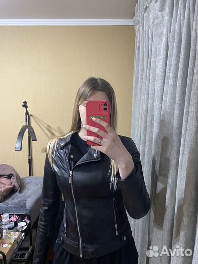 Куртка кожаная женская
