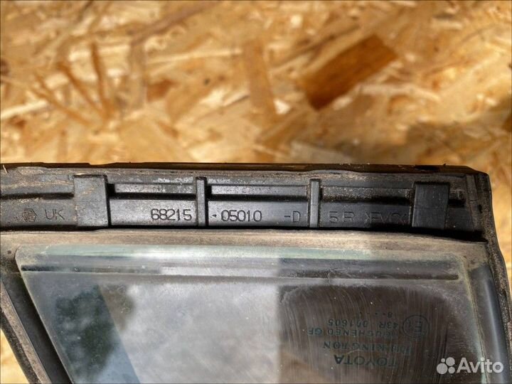 Стекло двери передней правой (форточка)