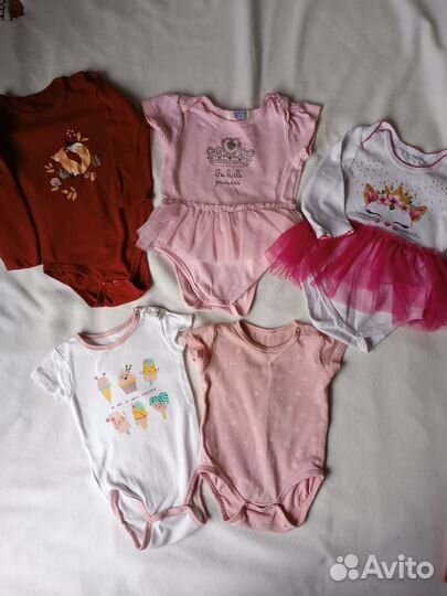 Одежда для девочки 74 80 пакетом