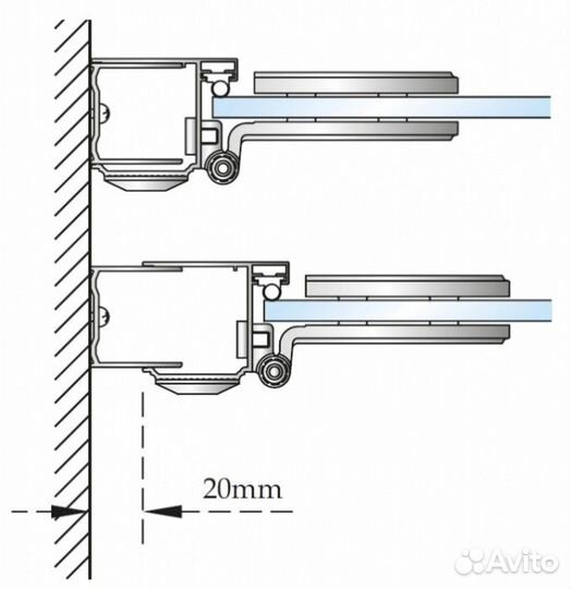 Душевой уголок Burlington Hinged Door C16+C19+C16+