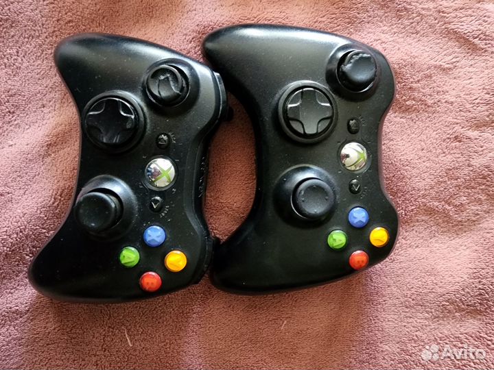 Xbox 360 S прошит+kinect+2 геймпада (б/у) +60 игр